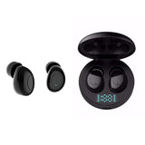 Wireless Earphones with Led Charging Box - J1 Tws - Black - Front View