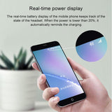 Wireless Earphones with Led Charging Box - J1 Tws - Black - Rear View