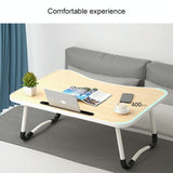 Adjustable Folding Laptop Desk with Non-slip Legs and Card Slot - Black - Extra Image