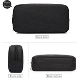 Versatile Headphone Charger & Data Cable Storage Bag - 23 x 11.5 x 5.5cm - Black - 45-Degree Angle