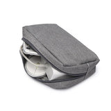 Versatile Headphone Charger & Data Cable Storage Bag - 23 x 11.5 x 5.5cm - Black