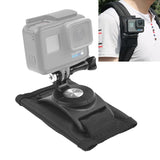 360 Degree Rotating Quick Release Backpack Strap Mount for Gopro Hero12 - Front View