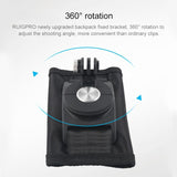360 Degree Rotating Quick Release Backpack Strap Mount for Gopro Hero12 - Close-Up Angle