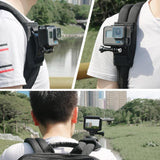 360 Degree Rotating Quick Release Backpack Strap Mount for Gopro Hero12 - Extra Image