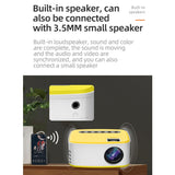 T20 320X240 400 Lumens Portable Home Theater Led Hd Digital Projector Same Screen Version - Side View