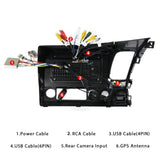 10.1 Inch Android Navigation For Honda Civic - Standard + 12 Light Camera 2 + 32G - 45-Degree Angle