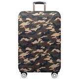 Xl Dustproof Travel Trolley Suitcase Cover - Wear-resistant - Camouflage 2 - Front View