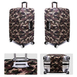 Xl Dustproof Travel Trolley Suitcase Cover - Wear-resistant - Camouflage 2 - Top-Down View
