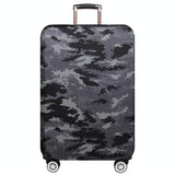 Xl Dustproof Travel Trolley Suitcase Cover - Wear-resistant - Camouflage 2 - Rear View