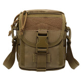 Army Style Oxford Cloth Crossbody Bag 17 X 15 X 8 Cm Shoulder Sling Hand Messenger Bag - Black - Extra Image