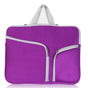 17 Inch Multi-Pocket Laptop Liner Bag For Diving Material Computer - Black - Purple