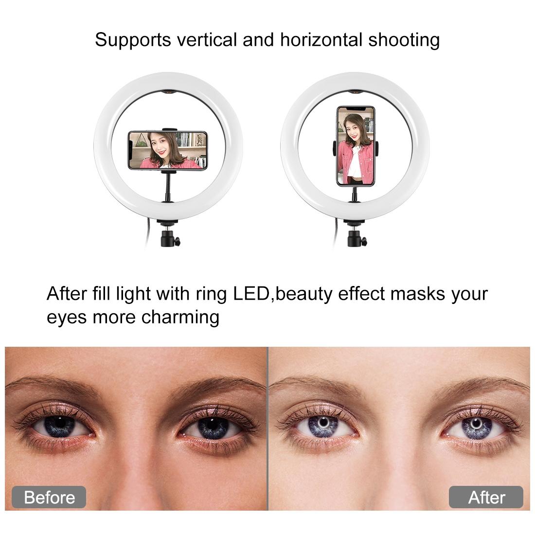 10.2 Curved Led Ring Light with Dual-colour Temperature Remote and Tripod