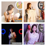 10.2 Curved Led Ring Light with Dual-colour Temperature Remote and Tripod - Extra Image