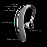 Wireless Stereo Sports Bluetooth 5.0 Earphones - V7 Business Style - Black - Extra Image