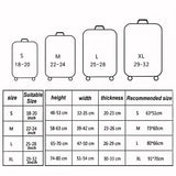 Xl Travel Luggage Cover - Dustproof Scratch-proof Elastic Sleeve - Fits 29-32 Inch Suitcases - Geometric Map - Rear View