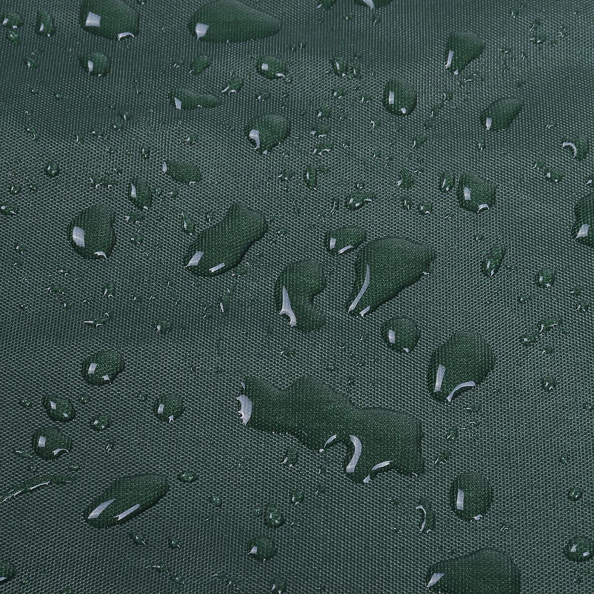 Waterproof Retractable Canopy for Outdoor Patio - 3.5m Size Dustproof Protective Cover - Green