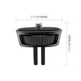 Adjustable Action Camera Tripod Adapter - 1 / 4 Screw - Top-Down View