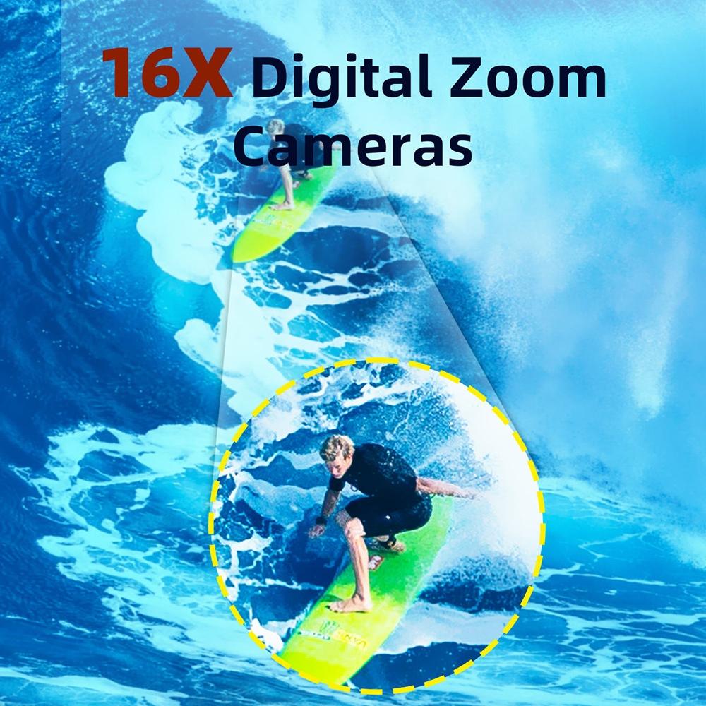 Waterproof 48mp Dual Screen Outdoor Camera - Wdc901 - Yellow