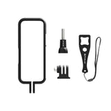Protective Frame with Adapter for Insta360 X3 - Mount and Screw - Close-Up Angle