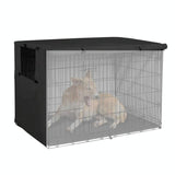 Outdoor Pet Cage Cover - Waterproof & Dustproof - 109x74x76cm - Black