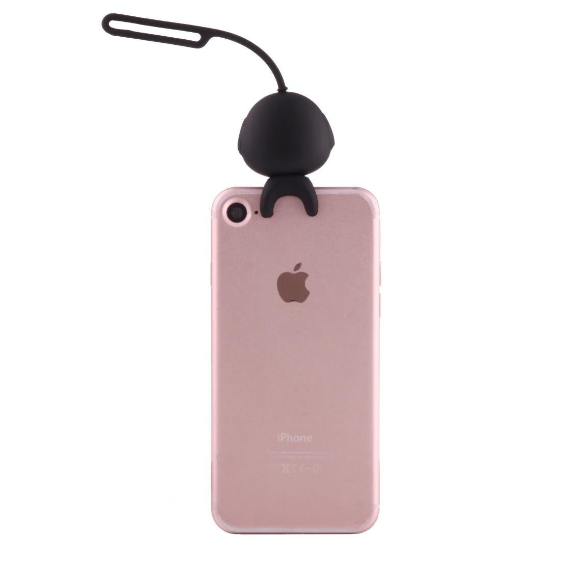 Self-lighting Smart Phone Hook for Iphone Galaxy Huawei Xiaomi Lg Htc - Black