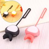 Self-lighting Smart Phone Hook for Iphone Galaxy Huawei Xiaomi Lg Htc - Black - Rear View