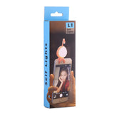 Self-lighting Smart Phone Hook for Iphone Galaxy Huawei Xiaomi Lg Htc - Black - Close-Up Angle