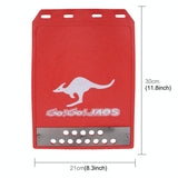 2 Pcs Premium Heavy Duty Molded Splash Mud Flaps Auto Front And Rear Fender Guard Small Size Random Pattern Delivery - Black - Extra Image