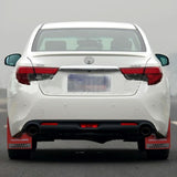 2 Pcs Premium Heavy Duty Molded Splash Mud Flaps Auto Front And Rear Fender Guard Small Size Random Pattern Delivery - Black - Extra Image