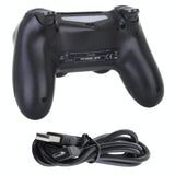 Black Wireless Bluetooth Snowflake Game Controller for Ps4 - Side View