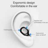 Wireless Bluetooth 5.0 Earphones - Binaural Stereo Automatic Pairing - Black