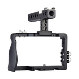 Camera Cage Stabilizer With Handle - Black for For Sony A6000 / A6300 / A6500 / A6400 - Side View