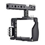 Camera Cage Stabilizer With Handle - Black for For Sony A6000 / A6300 / A6500 / A6400 - 45-Degree Angle