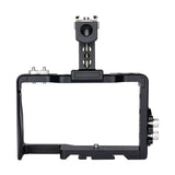 Camera Cage Stabilizer With Handle - Black for For Sony A6000 / A6300 / A6500 / A6400 - Rear View