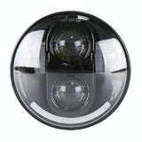 5.75 Inch Dc12V 6000K - 6500K 40W Car Led Headlight For Harley Black - Front View