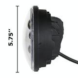 5.75 Inch Dc12V 6000K - 6500K 40W Car Led Headlight For Harley Black - Side View
