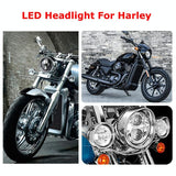 5.75 Inch Dc12V 6000K - 6500K 40W Car Led Headlight For Harley Black - Extra Image
