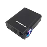 Mini Led Projector 1800 Lumens For Home Theater - Hdmi / Av / Sd / Usb / Vga Support - Black Mobile Phone Version - Front View