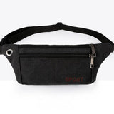 Versatile Canvas Shoulder Bag - Black