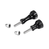 Aluminum Thumb Knob Set for Gopro Insta360 Dji Action Cameras - Black