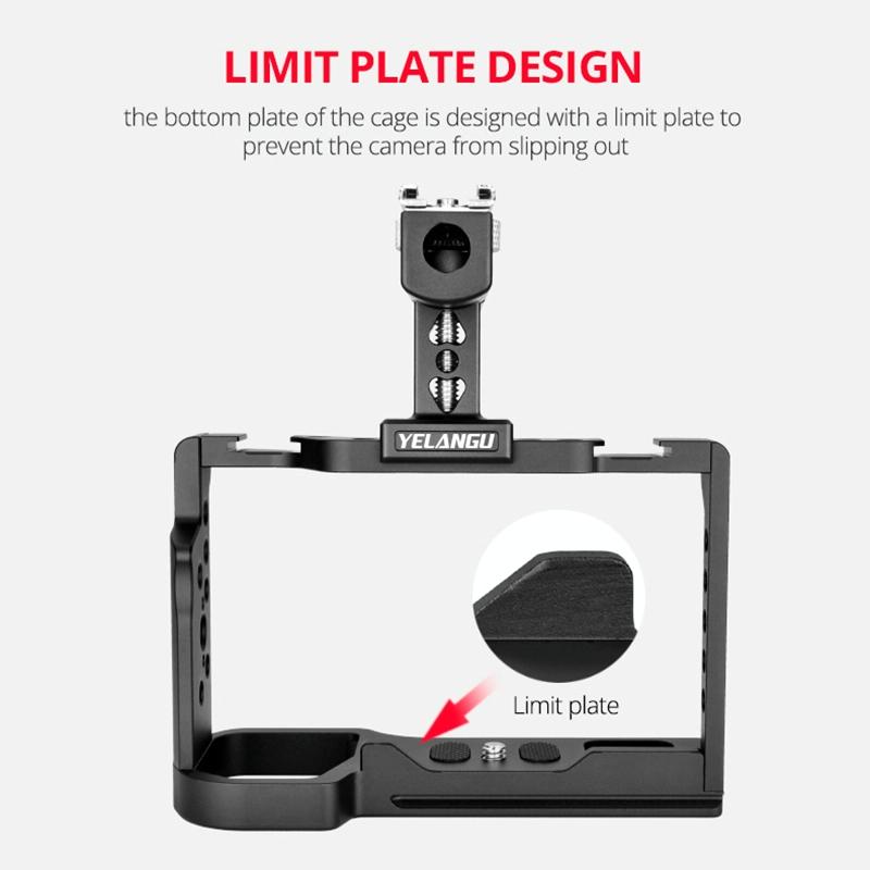 Video Cage Stabilizer Kit With Handle for Sony Alpha 7C