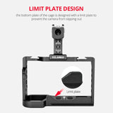 Video Cage Stabilizer Kit With Handle for Sony Alpha 7C - Top-Down View