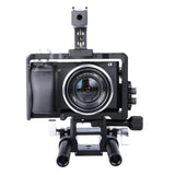 Camera Cage Stabilizer With Handle - Black For Sony A6000 / A6300 / A6400 / A6500