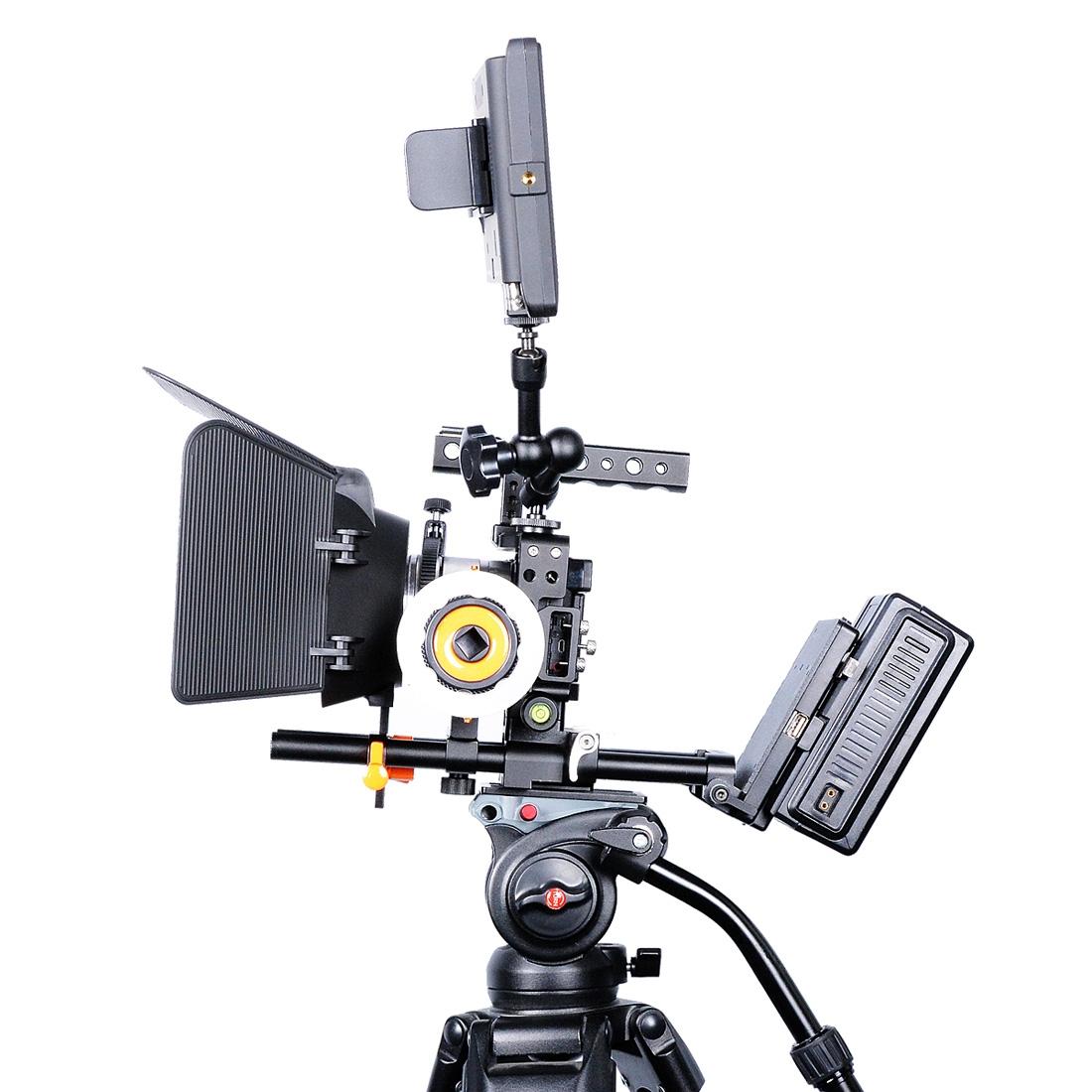Camera Cage Stabilizer With Handle - Black For Sony A6000 / A6300 / A6400 / A6500