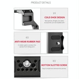 Video Camera Cage Stabilizer For Canon Eos R5 / R6 / R - Black