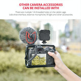 Video Camera Cage Stabilizer For Canon Eos R5 / R6 / R - Black