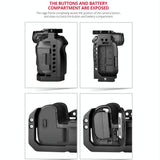 Video Camera Cage Stabilizer For Canon Eos R5 / R6 / R - Black - Extra Image