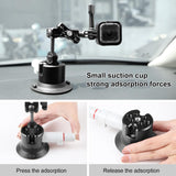 Aluminum Alloy 3 Car Suction Cup Mount - Rear View
