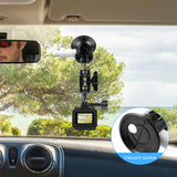 Aluminum Alloy 3 Car Suction Cup Mount - Close-Up Angle