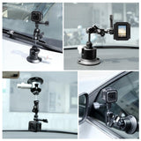 Aluminum Alloy 3 Car Suction Cup Mount - Low Angle